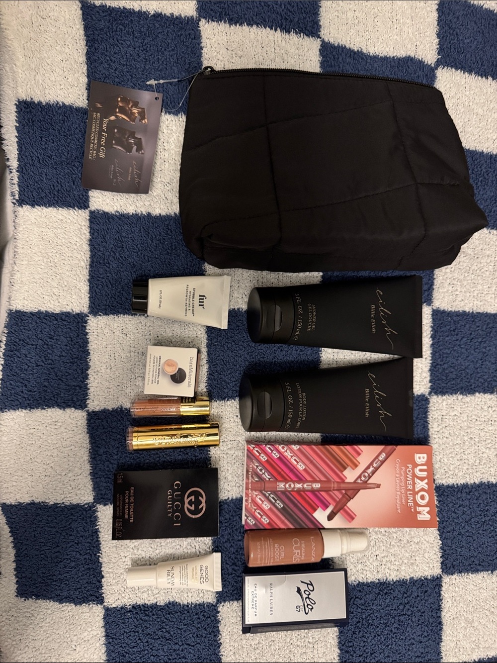 11 Piece Black Beauty Bag